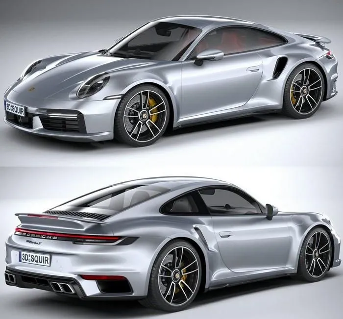 PBR Game 3D Models – Porsche 911 Turbo S 2021