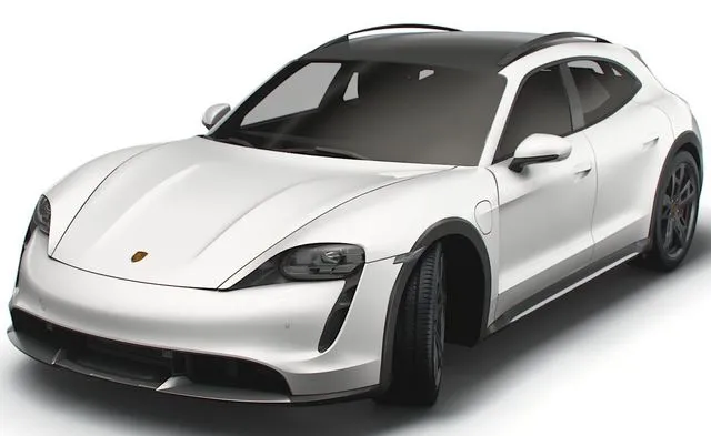 PBR Game 3D Models – Porsche Taycan Turbo Cross Turismo 2022