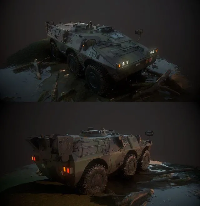 PBR Game 3D Models – Puma AFV 6×6