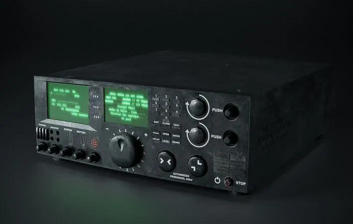 PBR Game 3D Models – Radio Low-poly