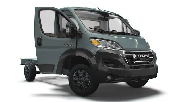 PBR Game 3D Models – RAM Promaster Chassis Truck SCab 3450WB HQInterior 2023