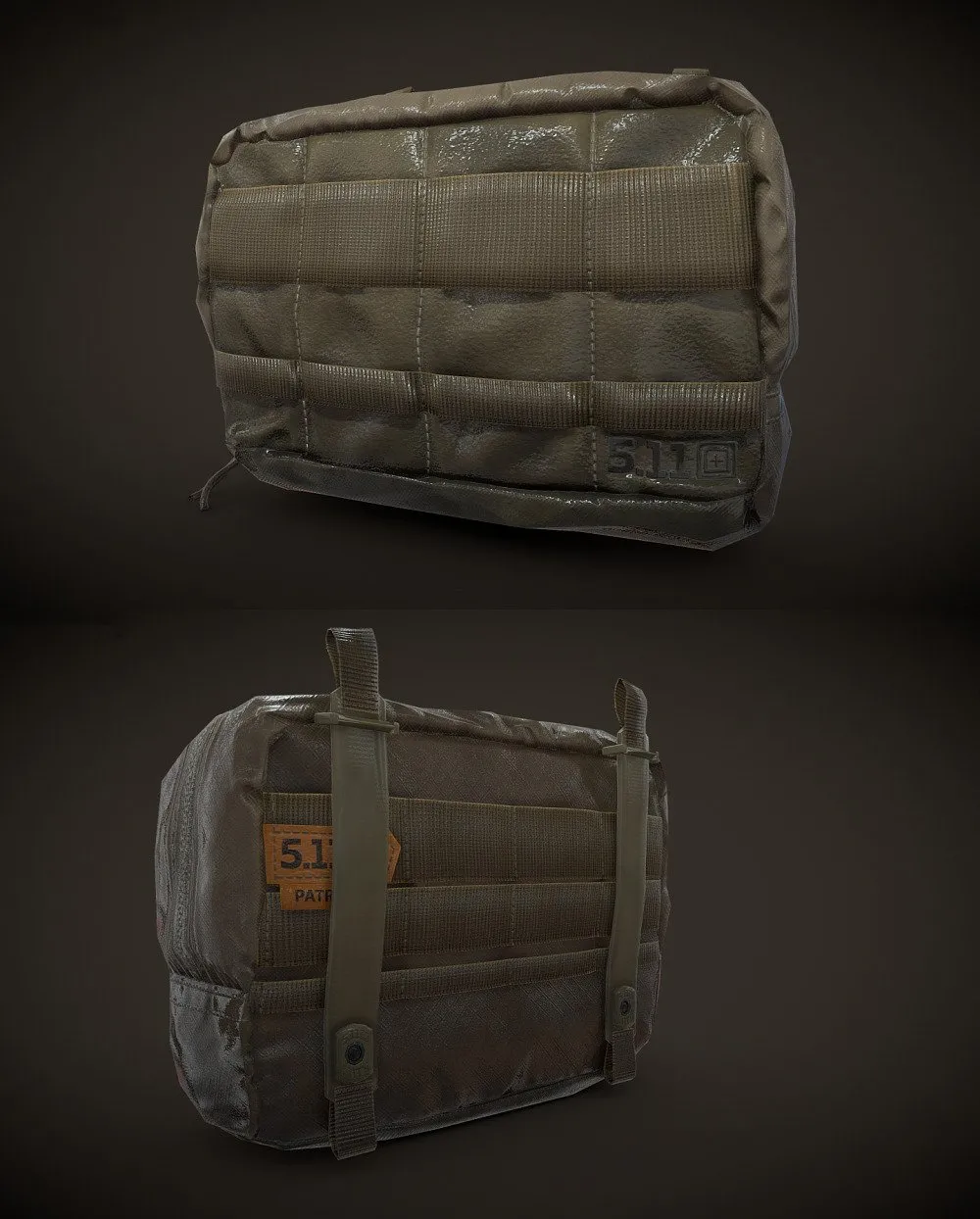PBR Game 3D Models – RealisticTactical Pouch