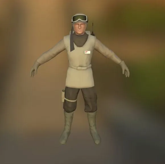 PBR Game 3D Models – Rebel 3 Wip