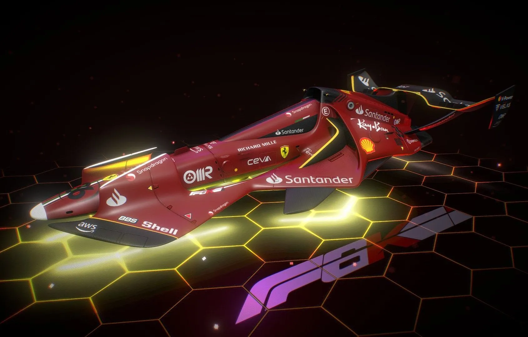 PBR Game 3D Models – Redspace Formula6k Sf 352 Copy