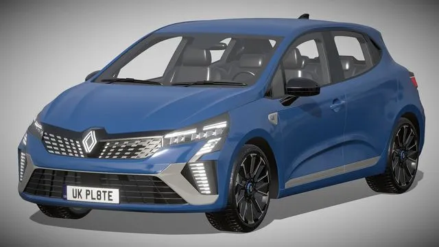 PBR Game 3D Models – Renault Clio 2024