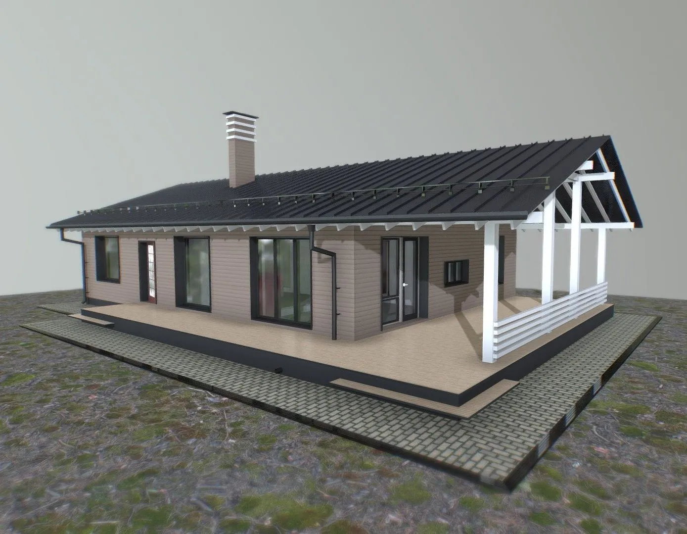 PBR Game 3D Models – Residential House Download Like Please