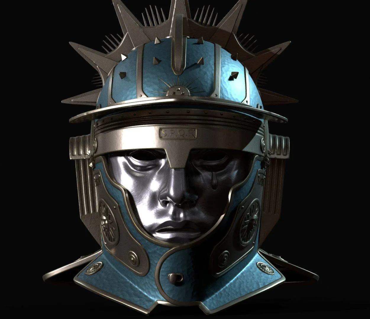 PBR Game 3D Models – Restitutor Orbis Sol Invictus Helmet