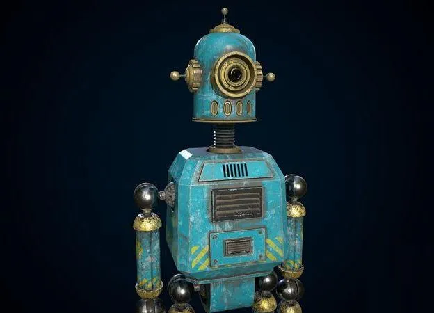 PBR Game 3D Models – Retro Robot