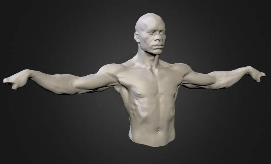PBR Game 3D Models – Ripped Man