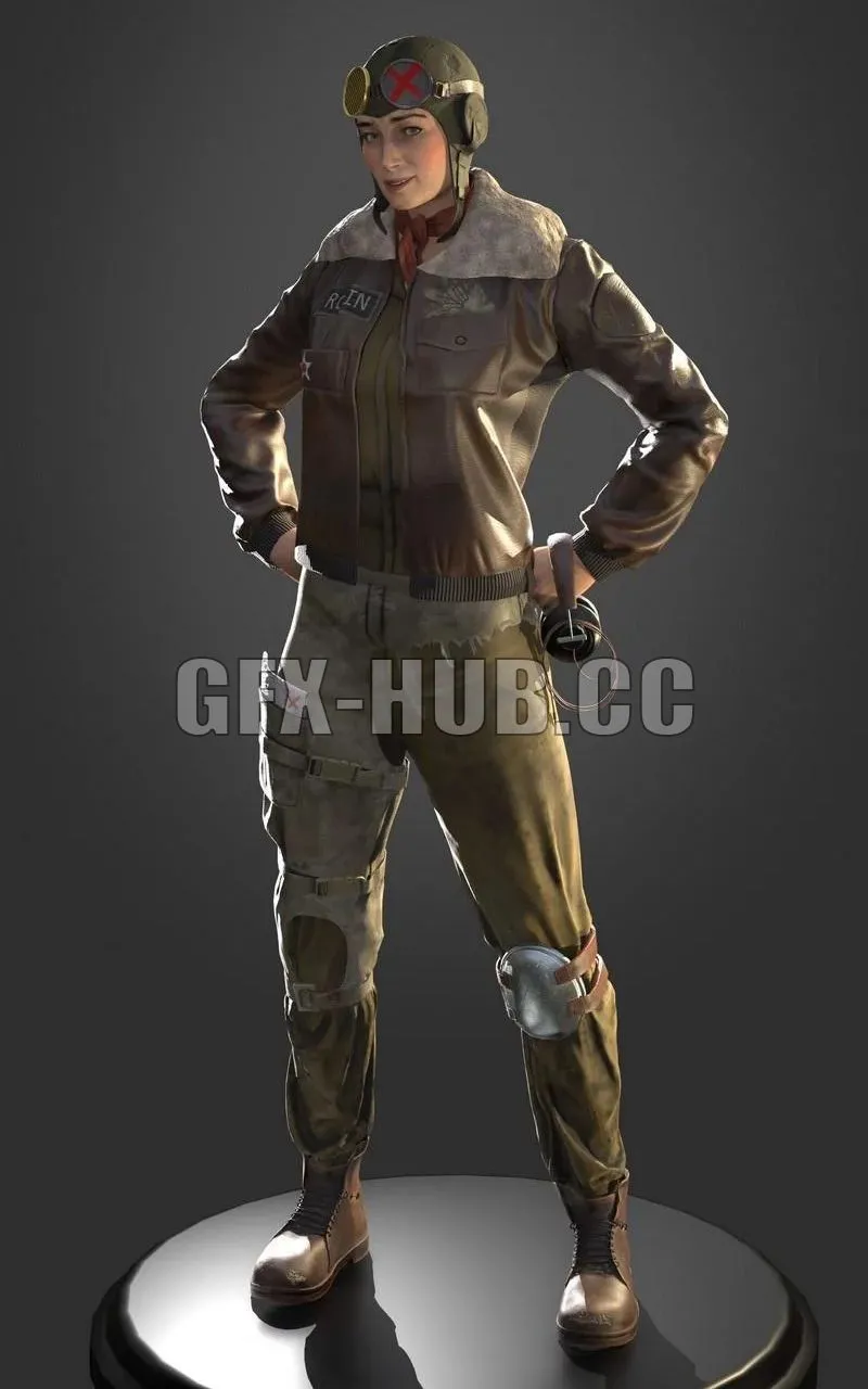 PBR Game 3D Models – Robin Real-time Character