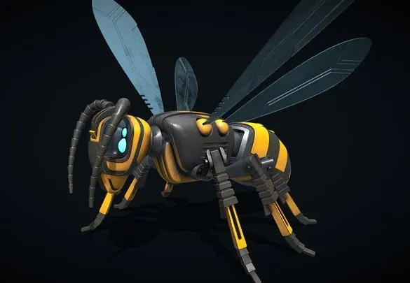 PBR Game 3D Models – Robo Wasp