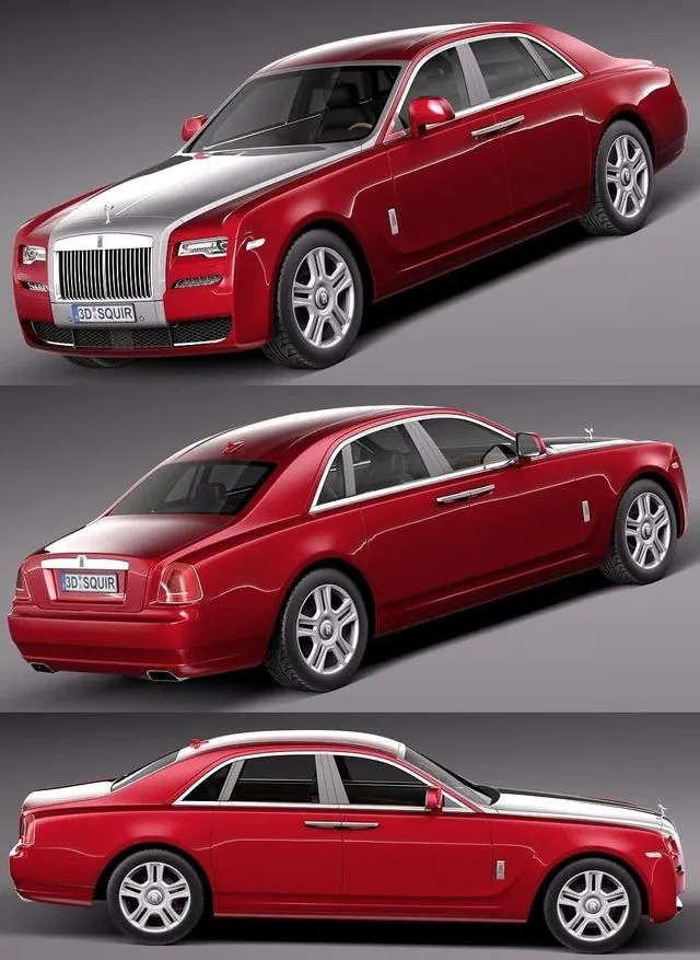 PBR Game 3D Models – Rolls-Royce Ghost Series II 2015