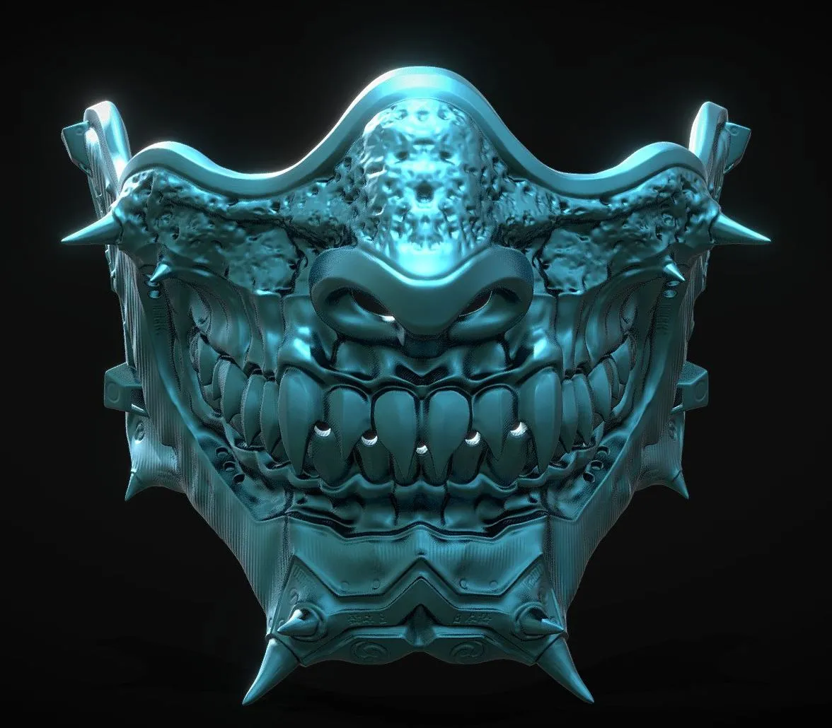 PBR Game 3D Models – Samurai Mask Ii