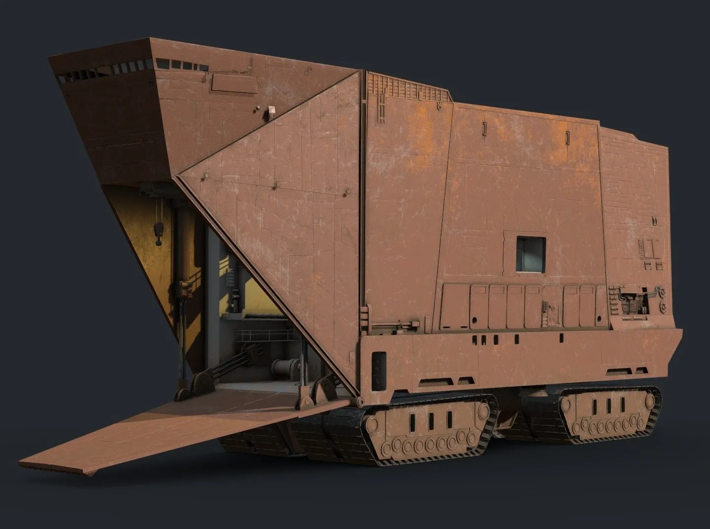 PBR Game 3D Models – Sandcrawler