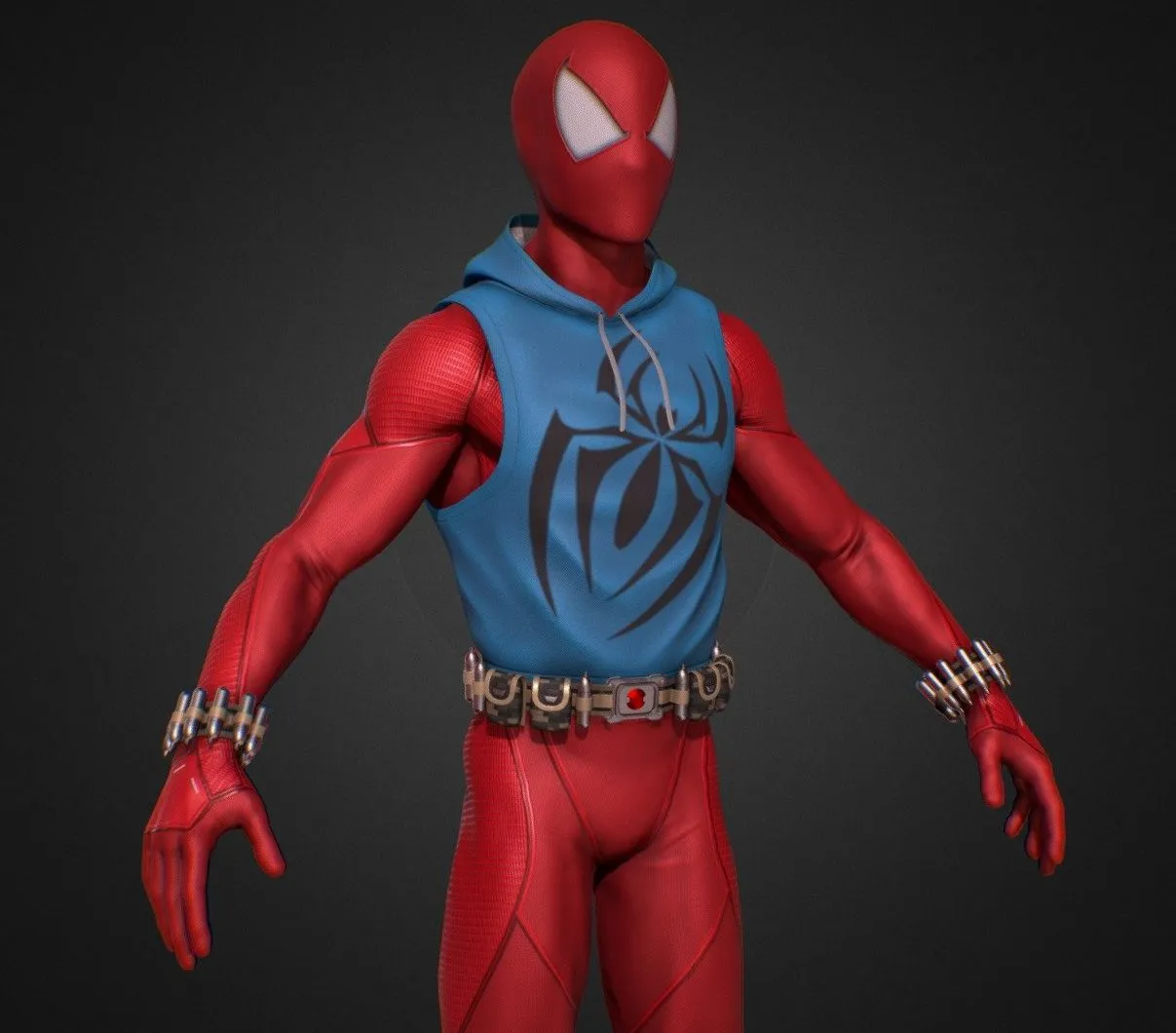PBR Game 3D Models – Scarlet Spider Man Across The Spider Verse