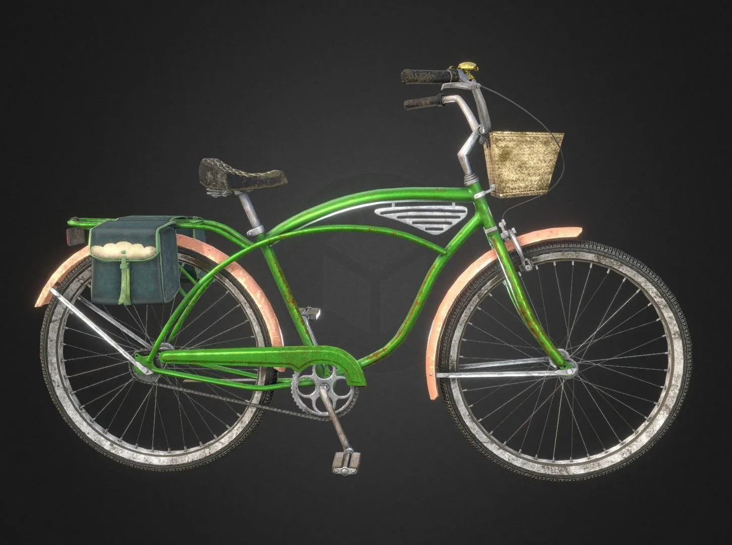 PBR Game 3D Models – Schwinn Cruiser Bicycle