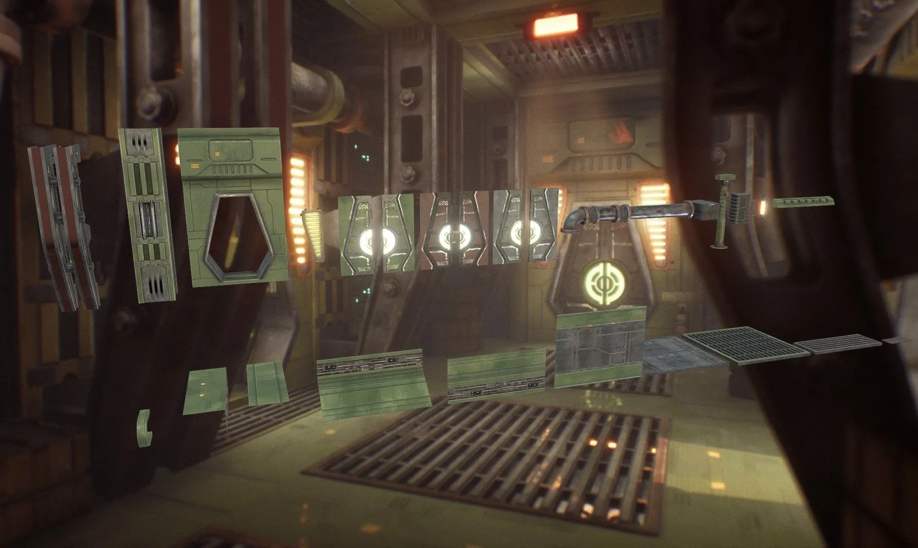 PBR Game 3D Models – Sci Fi Asset Pack 3