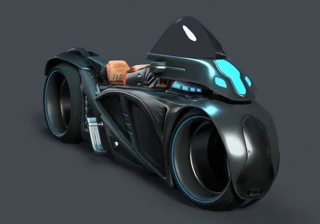 PBR Game 3D Models – Sci fi Bike