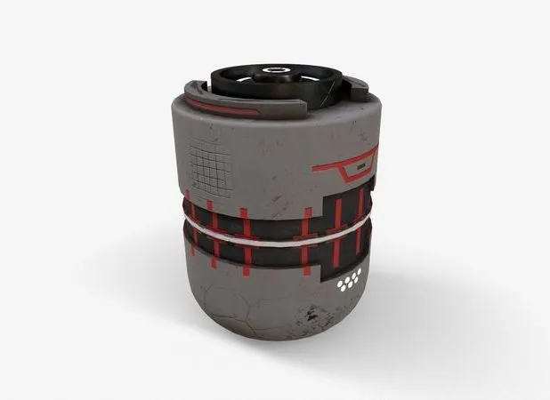 PBR Game 3D Models – Sci-Fi Bomb V3