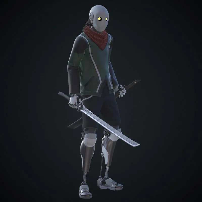 PBR Game 3D Models – Sci-fi character – Robot