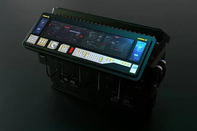 PBR Game 3D Models – Sci Fi Computer Terminal Command Bridge