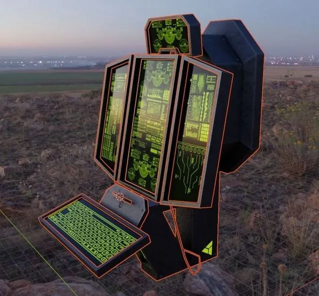 PBR Game 3D Models – Sci-Fi Console-Computer 2