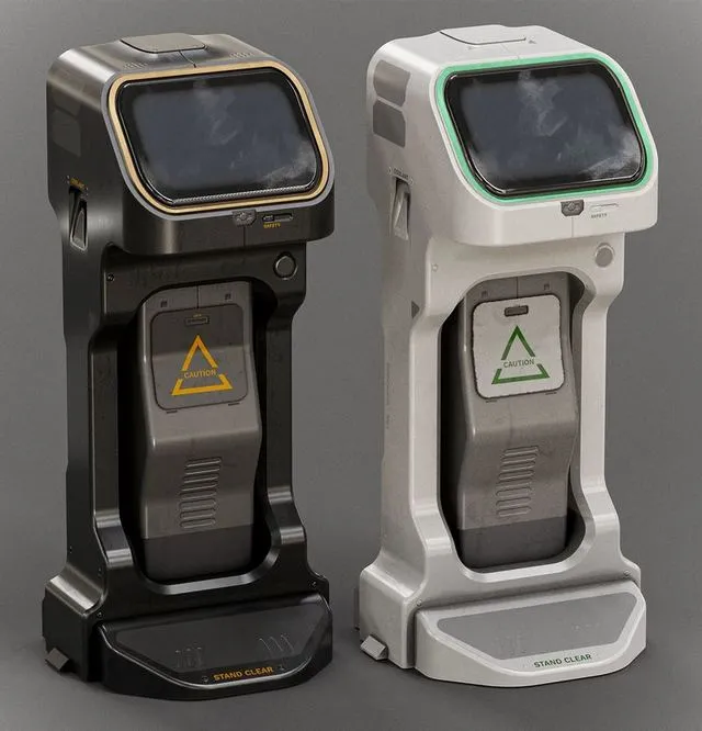 PBR Game 3D Models – Sci-fi Console Station V3