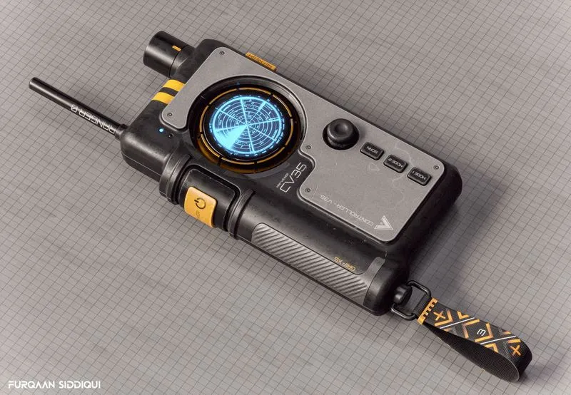 PBR Game 3D Models – Sci-fi Controller V35