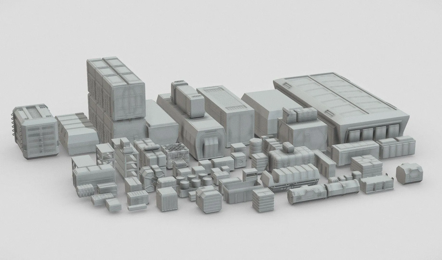 PBR Game 3D Models – Sci Fi Crates Ultimate Kitbash Pack Star Wars