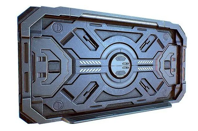PBR Game 3D Models – Sci Fi Door Game 2