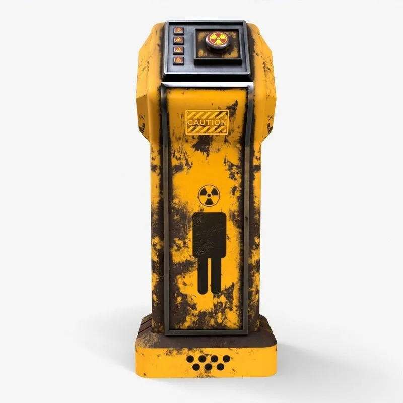 PBR Game 3D Models – Sci-Fi Emergency Button