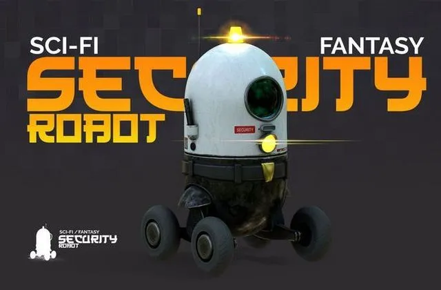 PBR Game 3D Models – Sci-Fi Fantasy Security Robot