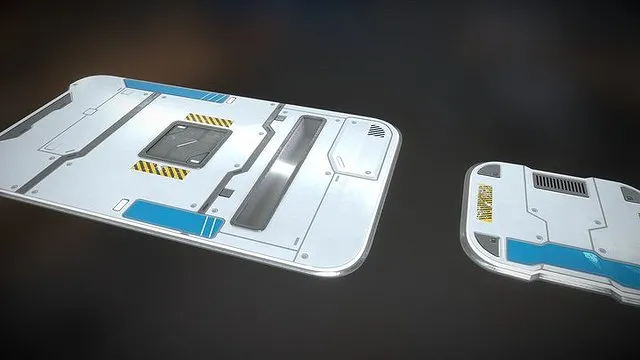 PBR Game 3D Models – Sci Fi Floor Plate
