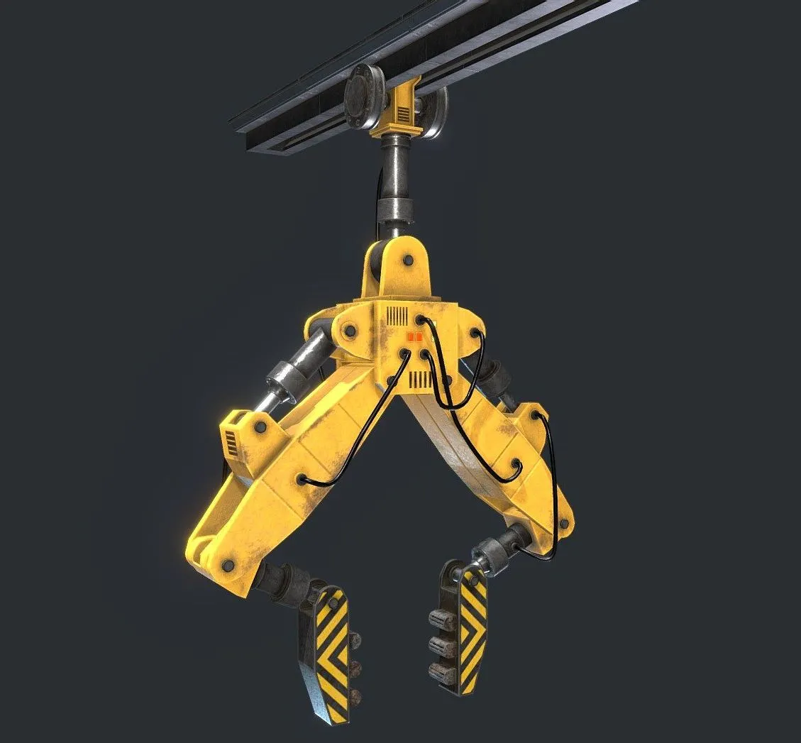 PBR Game 3D Models – Sci Fi Frog Legged Crane