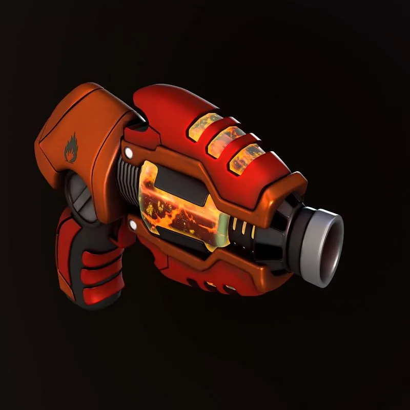 PBR Game 3D Models – Sci-Fi Gun (2)