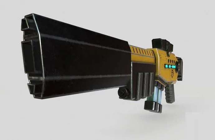PBR Game 3D Models – Sci-fi gun