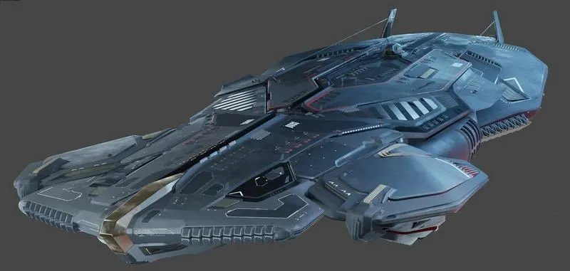 PBR Game 3D Models – Sci-Fi Gunship