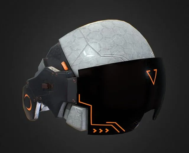 PBR Game 3D Models – Sci-Fi Helmet