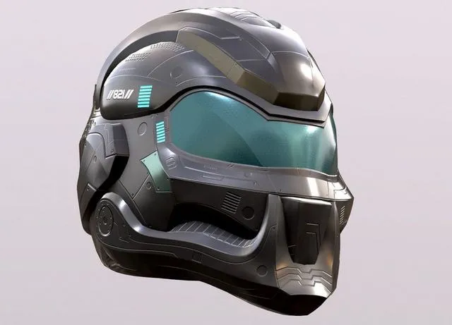 PBR Game 3D Models – Sci-fi Helmet