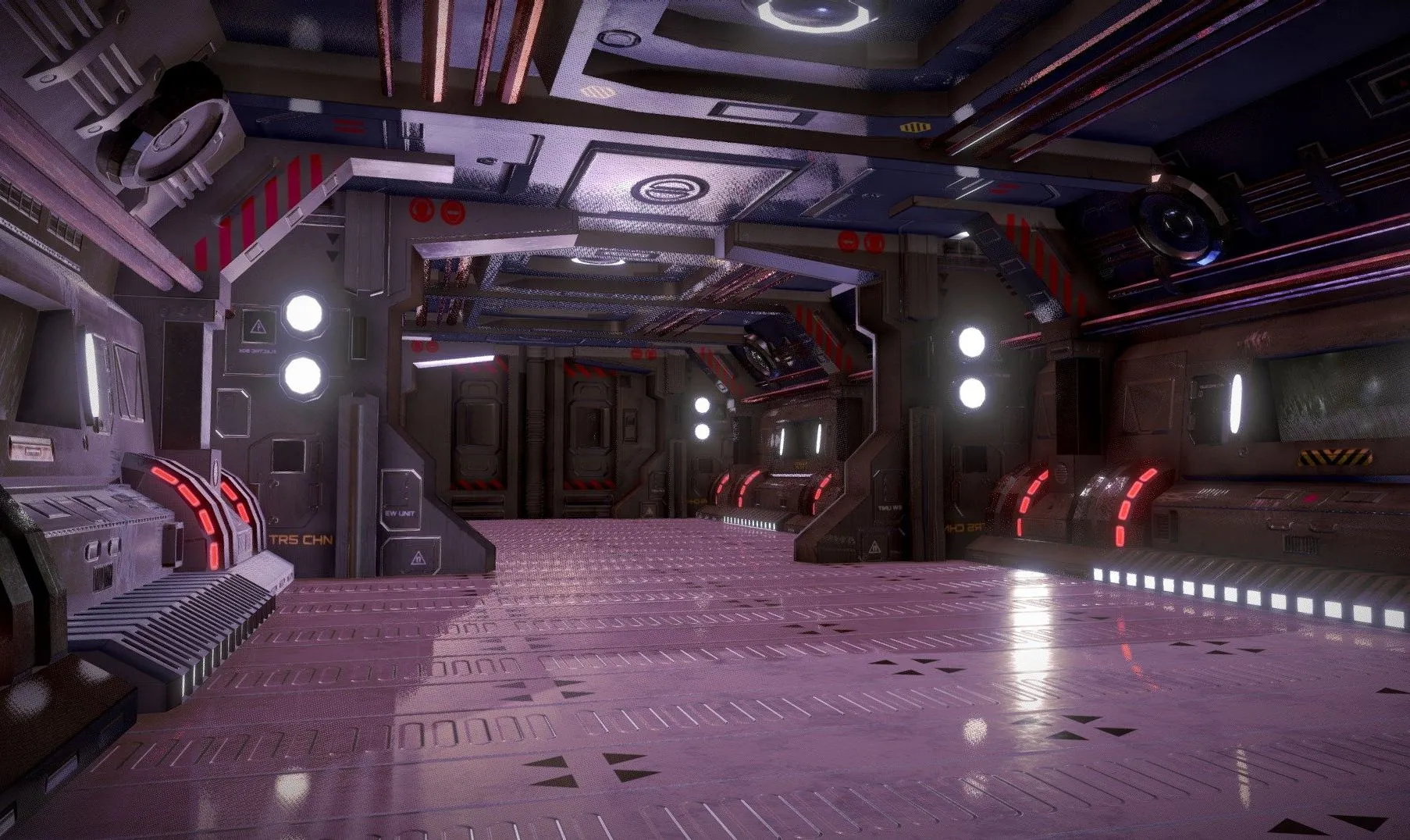 PBR Game 3D Models – Sci Fi Interior 2