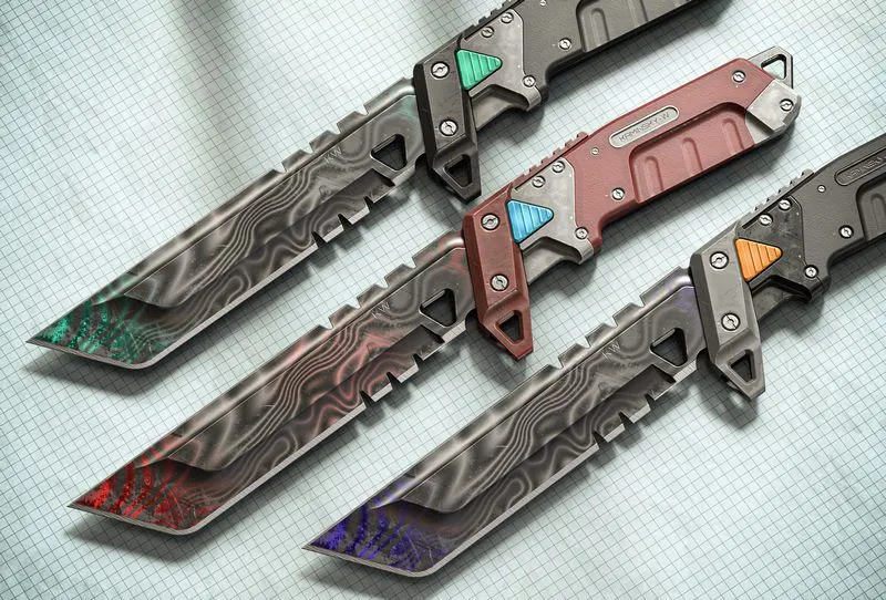 PBR Game 3D Models – Sci-fi Knife KW