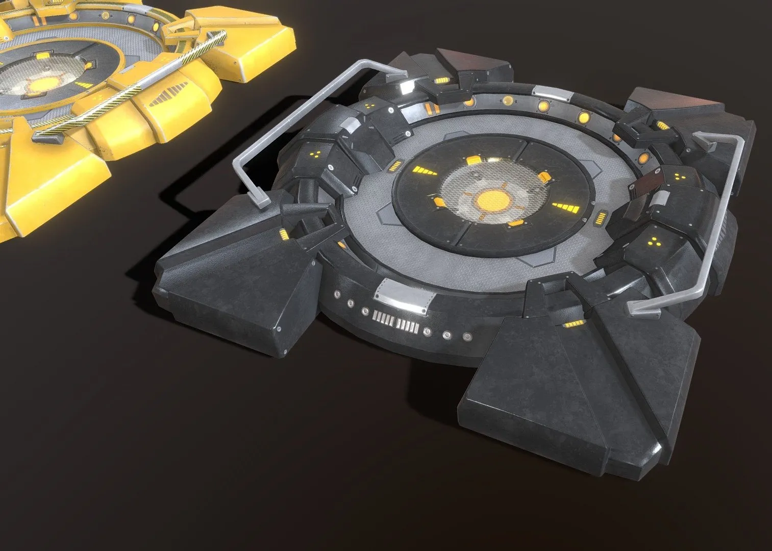 PBR Game 3D Models – Sci Fi Platform Type A