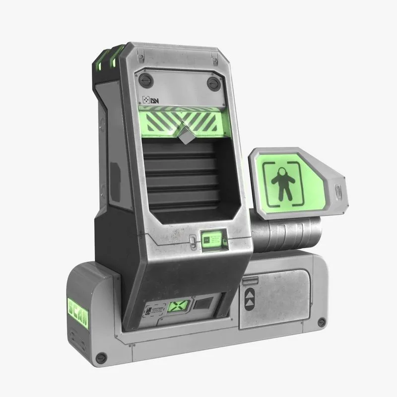 PBR Game 3D Models – Sci Fi Scanner Display v3