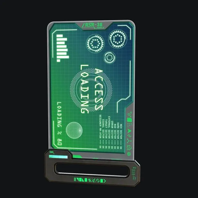 PBR Game 3D Models – Sci-Fi Tablet 2