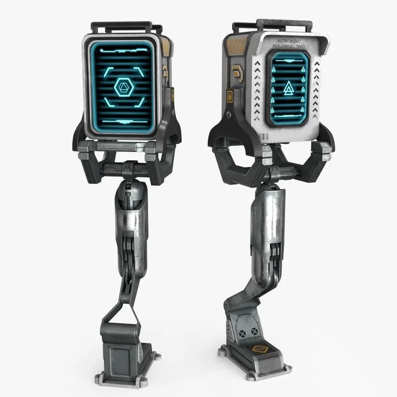 PBR Game 3D Models – Sci Fi Terminal v3