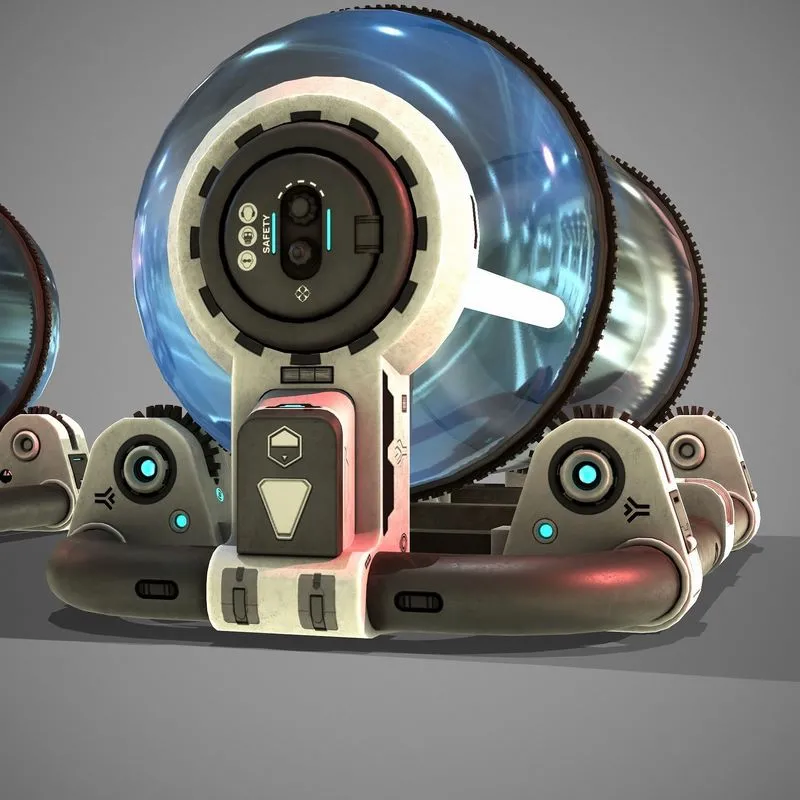 PBR Game 3D Models – Sci-fi Tube 1