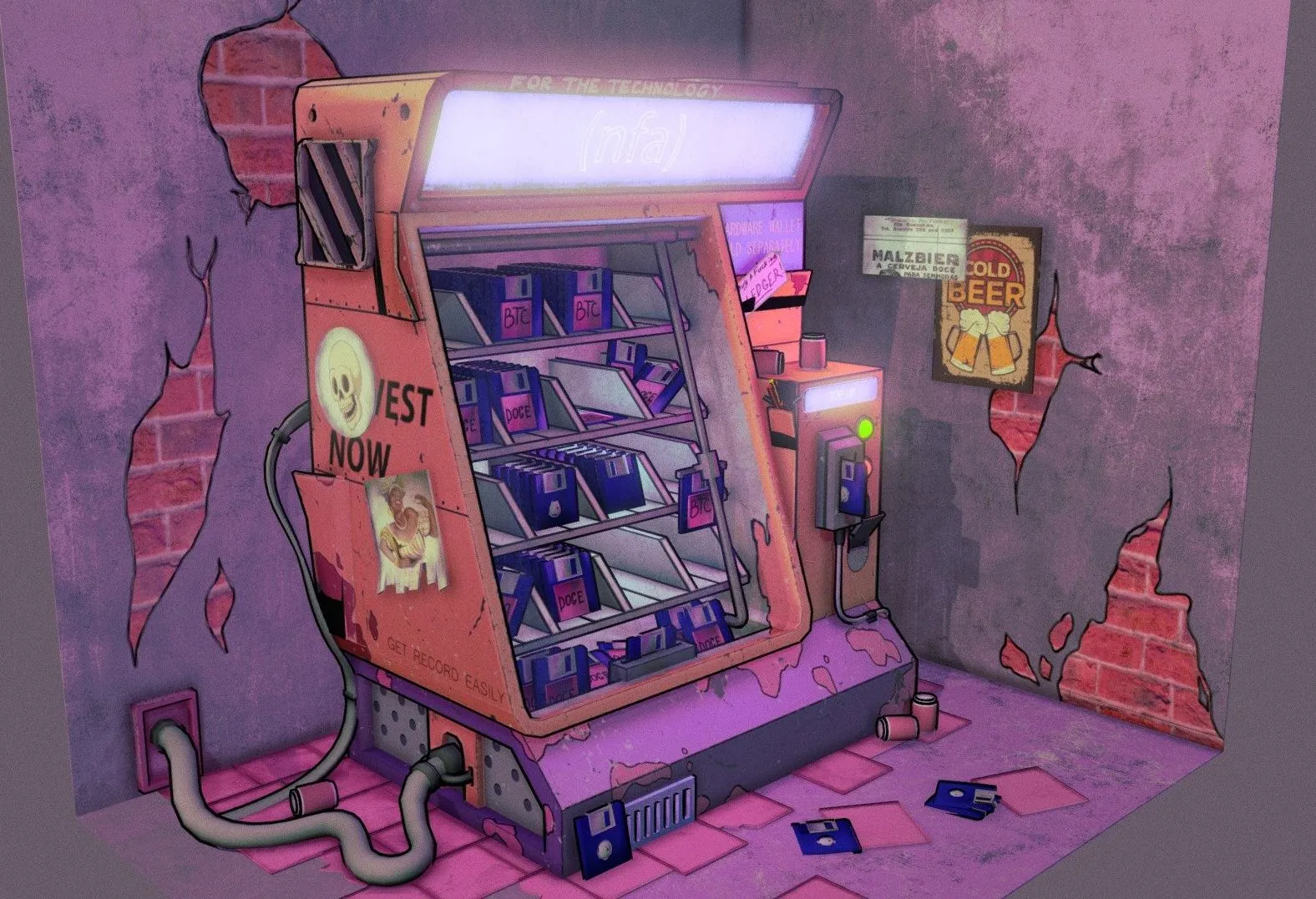 PBR Game 3D Models – Sci Fi Vending Machine