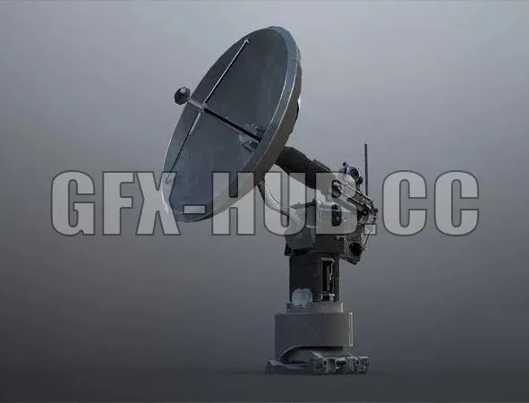 PBR Game 3D Models – SciFi Satellite Dish