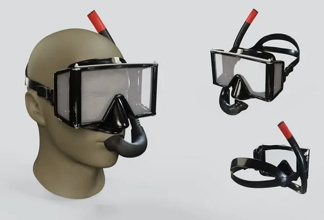 PBR Game 3D Models – Scuba Mask