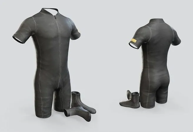 PBR Game 3D Models – Scuba Suit